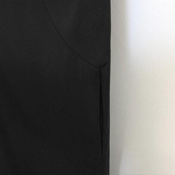 nwt sz 10 Elegant J.CREW Ruffle Sheath Dress Super 120s Wool black - Picture 4 of 11